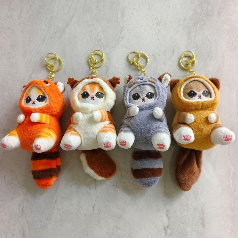猫 Fusandi サメ猫 mofusand 女装ロングテール動物ぬいぐるみ漫画人形卸売かわいい|undefined