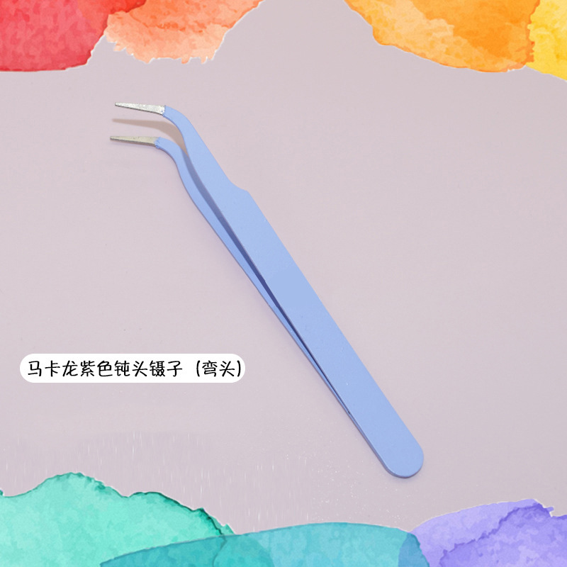 0.8mm 무딘 마카롱 팔꿈치 핀셋