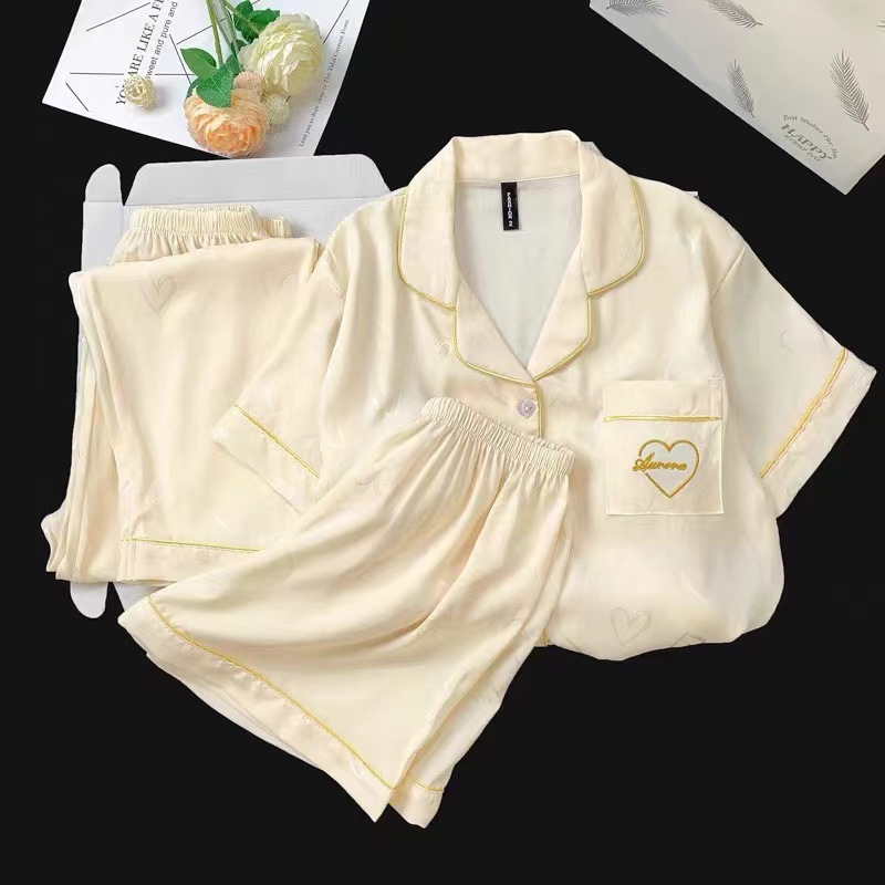 [가슴패드 포함 3종세트] 샴페인 러브 자수