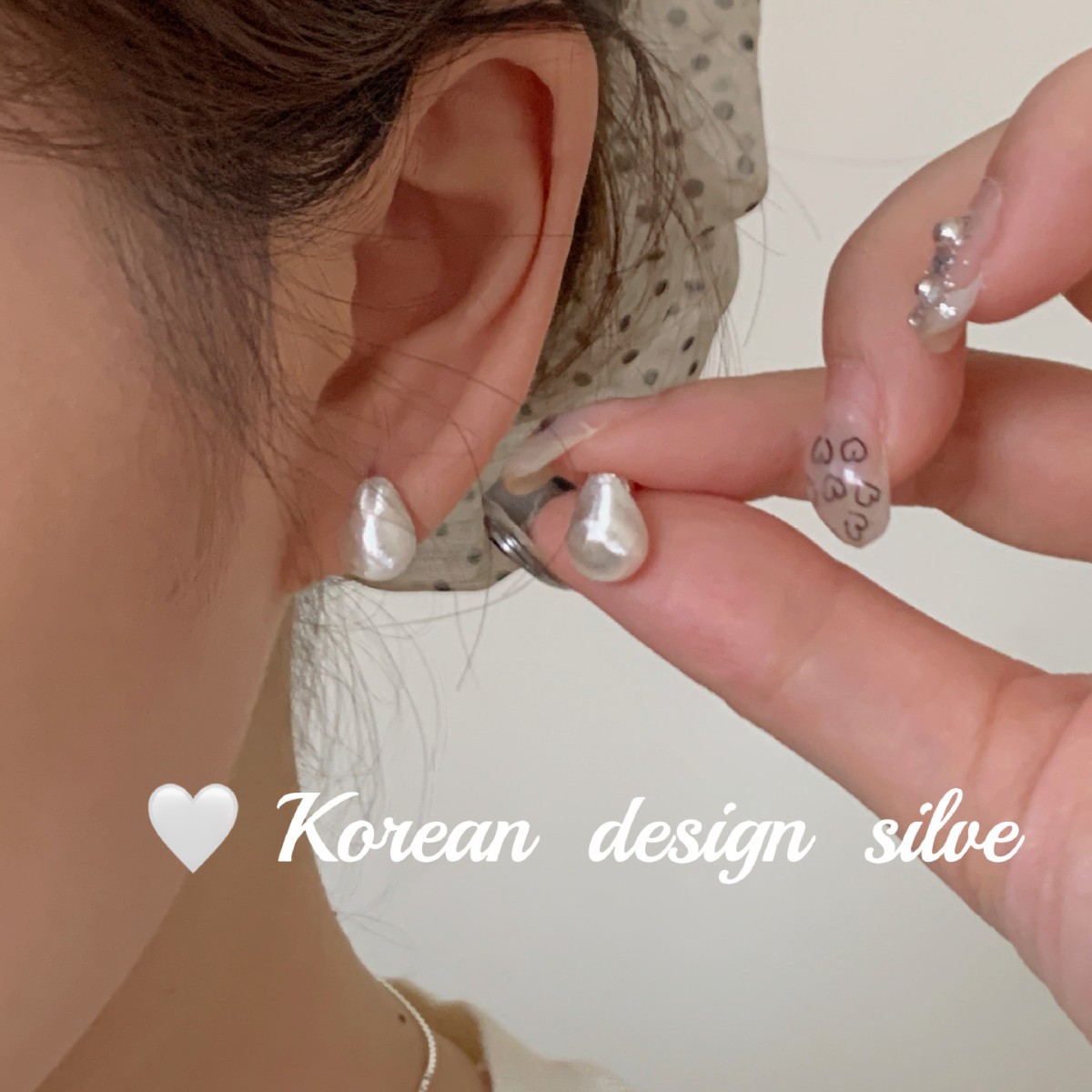 日系韓版小眾設計高級感耳環 S925純銀拉絲水滴小耳釘女百搭ins風