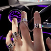 Chain, ring, bodysuit suitable for men and women, internet celebrity, punk style, on index finger