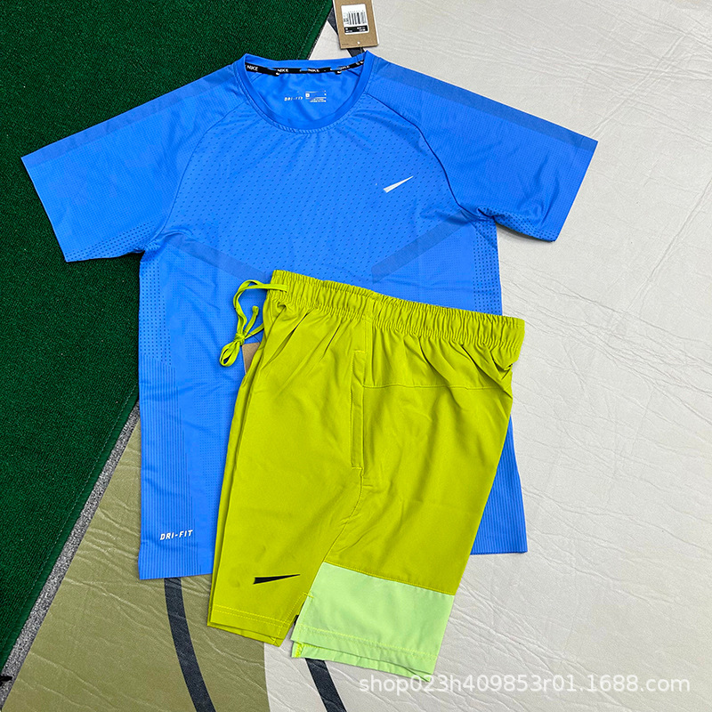 Nuevo al por mayor movimiento de secado rápido transpirable hombre camiseta de manga corta entrenamiento de hielo suelta chaqueta casual fitness correr