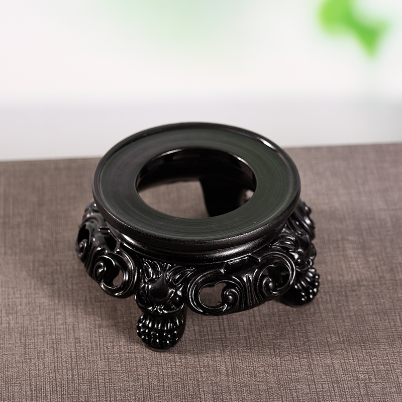 Fábrica al por mayor transfronteriza suministro de resina bola de cristal base hueca hogar escritorio decoración artesanía decoración soporte