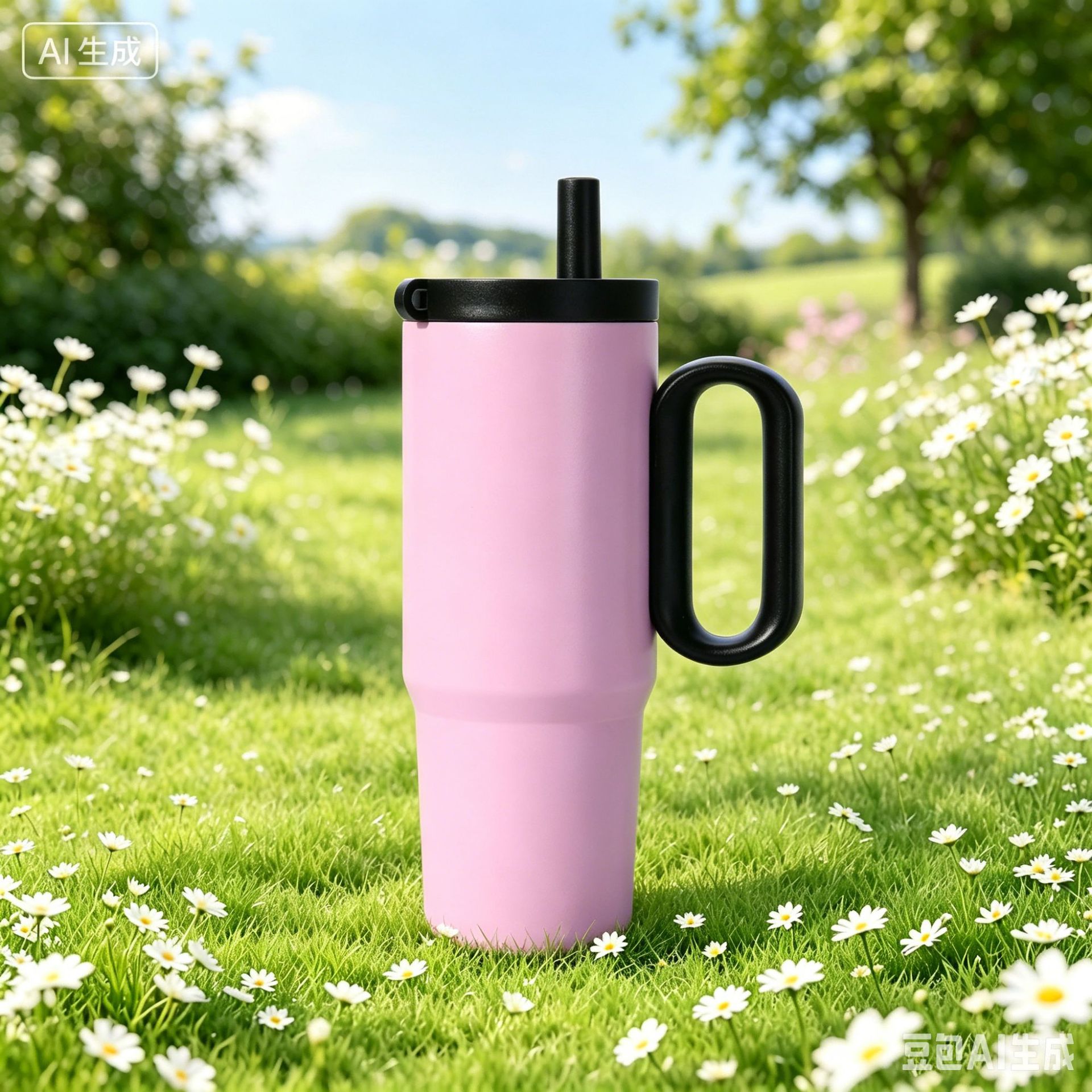 Nueva taza de acero inoxidable de alto valor nominal de 750ml con mango de hielo 304