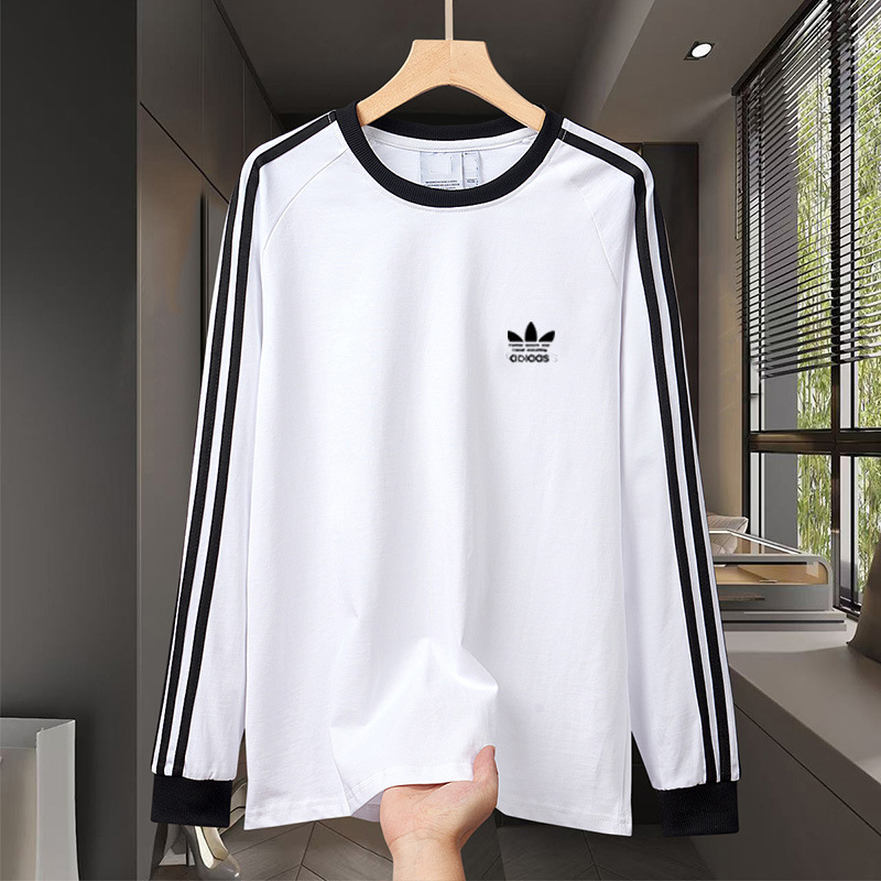 Is5826 Clover Embroidered Long-Sleeved T-Shirt Outer Layer Casual Sports Sweatshirt Men's and Women's Spring & Fall Pullover Is5826 Clover Embroidered Long-Sleeved T-Shirt Outer Layer Casual Sports Sweatshirt Men's and Women's Spring & Fall Pullover