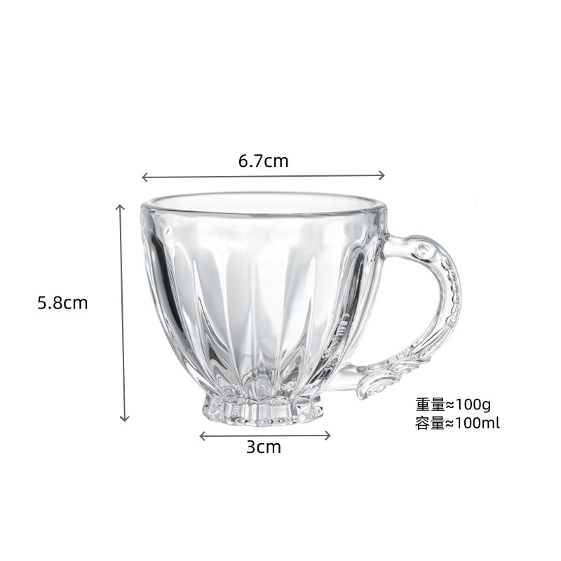 Conjunto de tazas de té de vidrio tazas de té de kung fu tazas de té de vidrio tazas pequeñas tazas de té mini transparentes tazas de té resistentes al calor