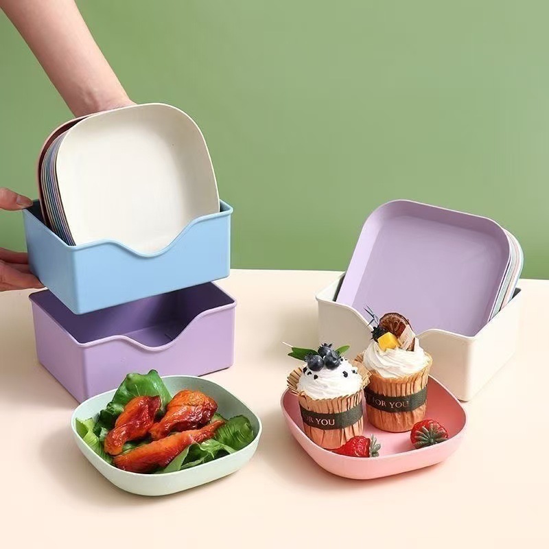 Bone Plate for Home Use, Fruit Snack Plate, Snack Tray, Small Bone Dish, Waste Tray with Base, Small Plate for Dining Table