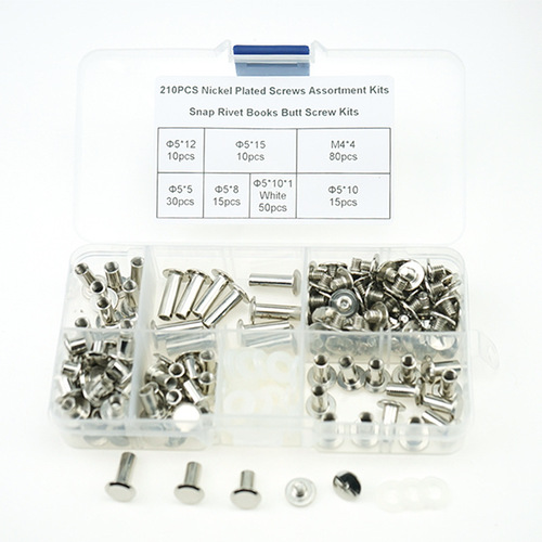 Ledger screws electroplated rivets album docking recipe nail box set