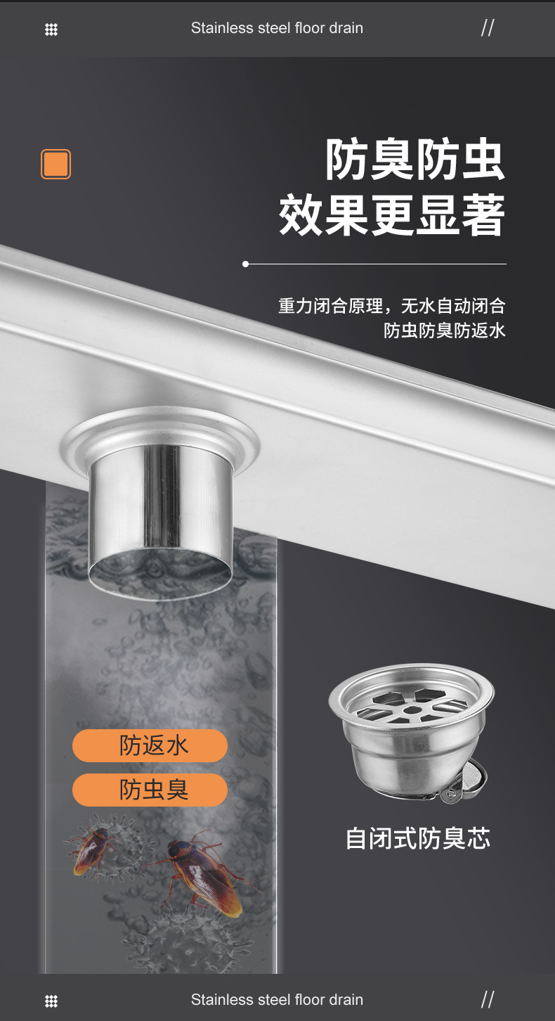 230824-Folding Hidden Floor Drain 5SKU+5 Inch 1SKU-Total 6SKU