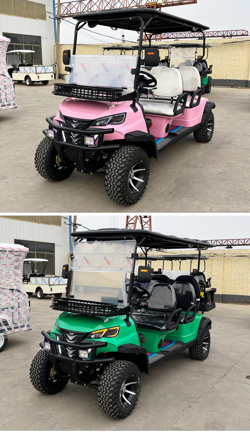 Electric golf carts for export, suitable for tourist attractions, clubs, golf courses, parks, and schools, used for electric sightseeing tours