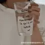 大容量字母韩式吸管翻口杯