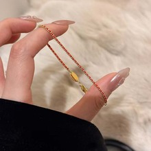 小红书爆款手工编织转运红绳本命年祈福平安手链男女同款一件代发