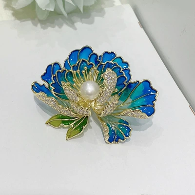 DIY accessories national style peony Yaxa sancaqları - blue-accessories-excluding-pearls