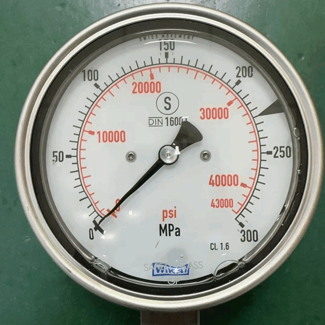 WIKA PG23HP-S.100不锈钢充油超高压压力表量程300MPA 威卡代理