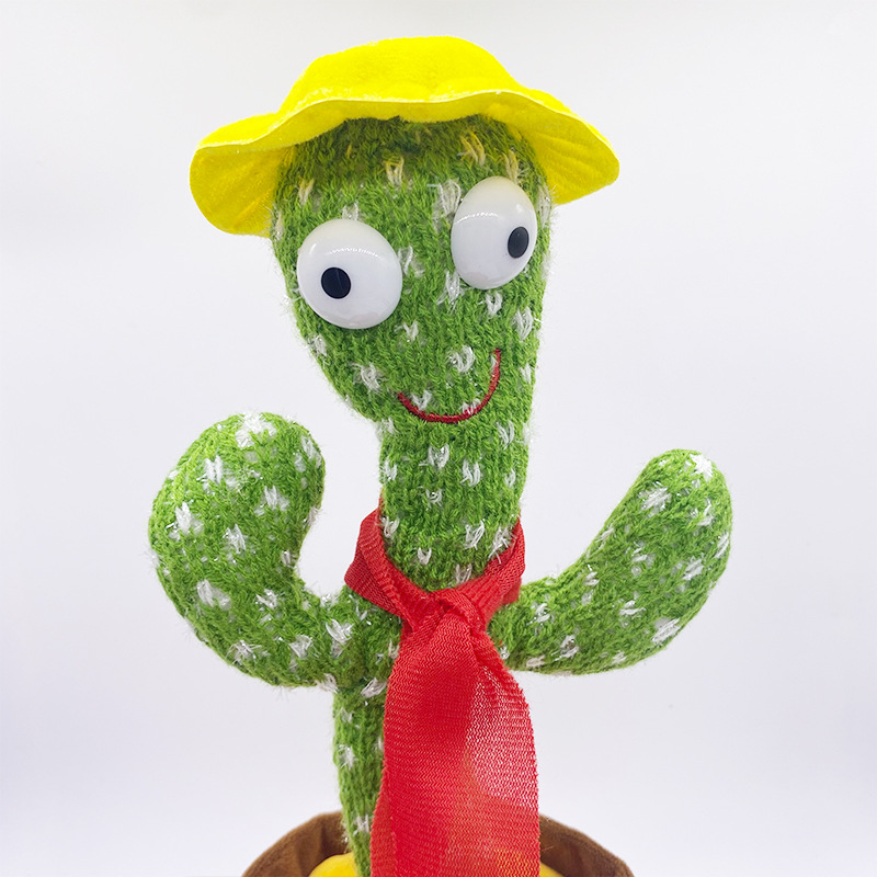 Bailando cactus juguete aprender a hablar y cantar muñeca torcida TikTok red arena roja talla mágica regalo de cumpleaños