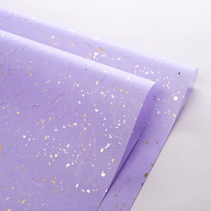 Papel de regalo con puntos dorados y plateados de ensueño, grueso, de alta gama, materiales de embalaje para regalos al por mayor, estampado dorado para ramos.