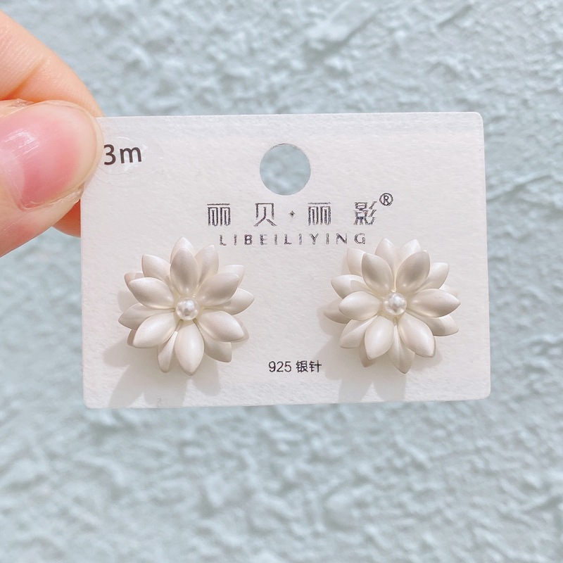 Liyin/Libeliying ドーパミンドロップ釉薬ペイントイヤリングニッチ春夏甘くて絶妙な s925 シルバー針イヤリング|undefined