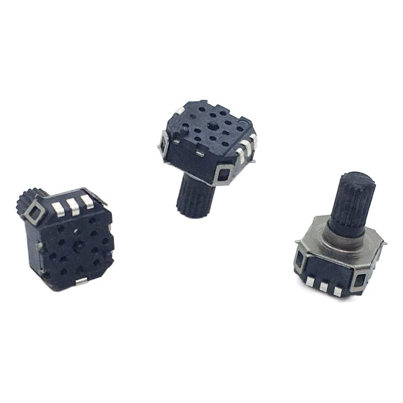 Миниатюрный патч энкодера 6 мм с нажимным переключателем Поворотный кодирующий переключатель EC06 12-битная сверхмалая Ручка громкости