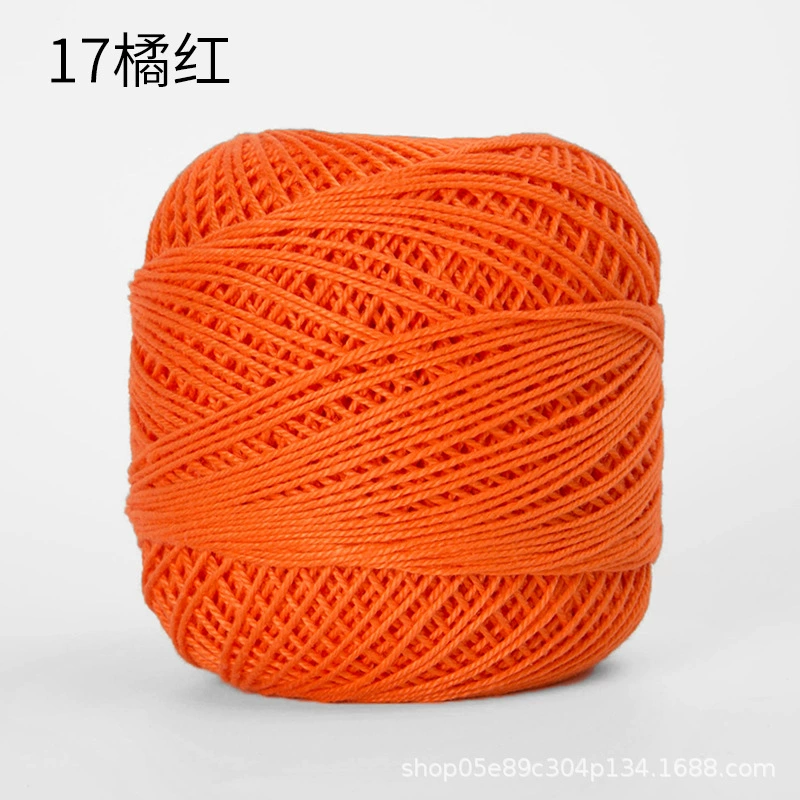 Шёлковая crochet нить шарики, 3 размера, разноцветная пряжа для вязания сумок и крючком