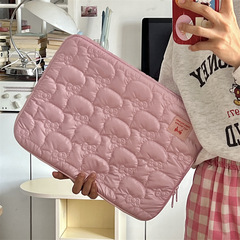 クロスボーダー韓国刺繍バブルコットンフラワータブレットバッグ11/13/ 15inchノートブック収納袋ライナーバッグ