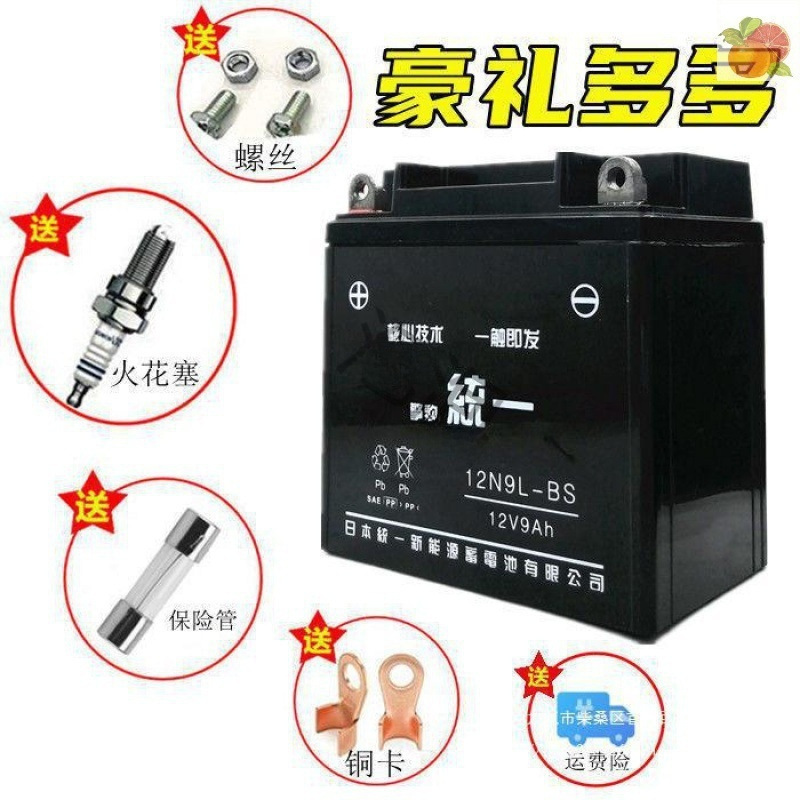 豪傑鈴木GN太子HJ125-8メンズバイクメンテナンスフリーバッテリー12v9aドライバッテリー|undefined