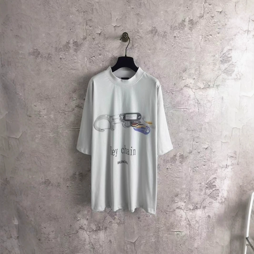 Правильная версия высококачественной новой свободной футболки с короткими рукавами и логотипом B Family 25SS для мужчин и женщин 2