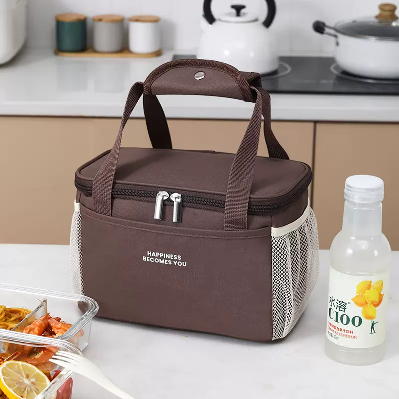 跨境户外野餐包手提饭盒包便当包上班带饭高颜值保温包保鲜饭盒袋