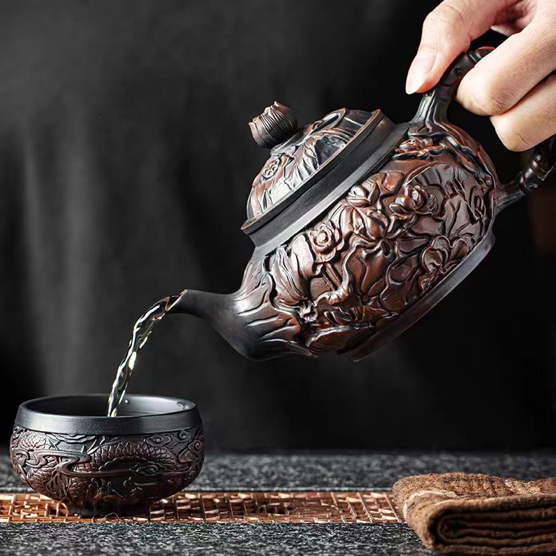 Jianshui фиолетовый глиняный чайник ручной работы