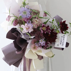 Fresh Flower Wrapping Paper Oxford Paper Thick Han Su Paper Elegant Paper Rolled Bouquet Packaging Flower Paper Flower Art Material Wholesale