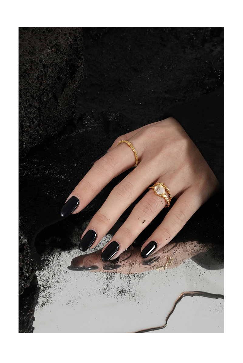 Fashion Geometric Sterling Silver Plating Crystal Open Ring