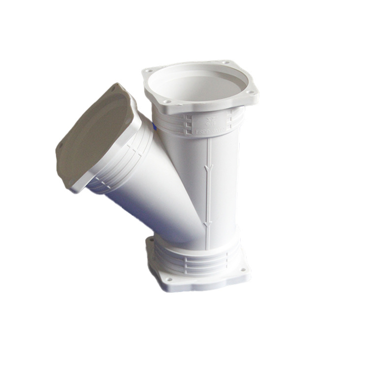 中泽 frpp静音排水管生产厂家dn110异径斜三通办公楼排污用 厦门