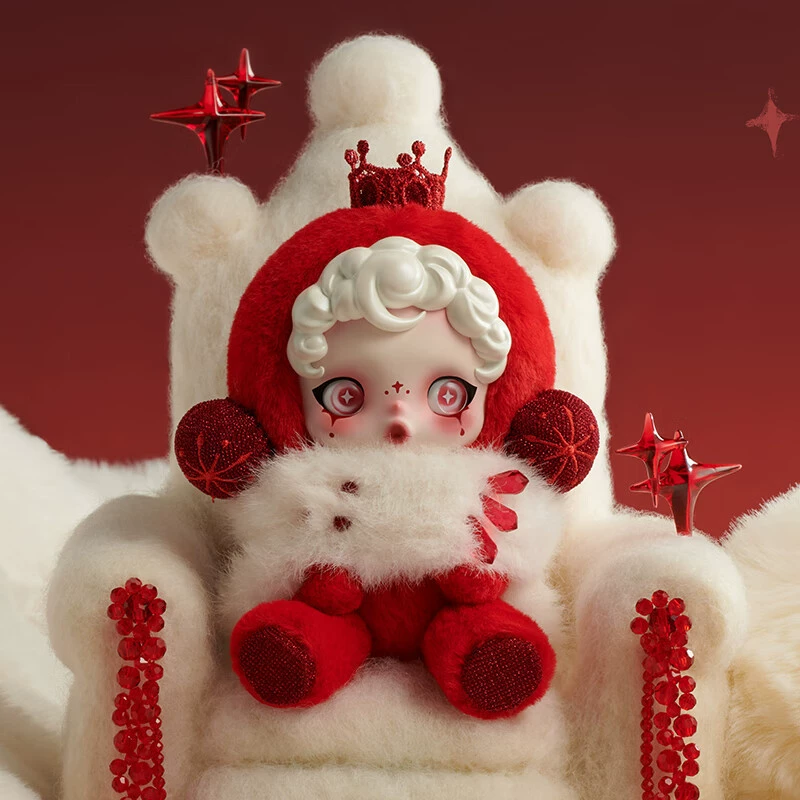 Winter plush plastic face plastic, cute doll, popmart, sound system
