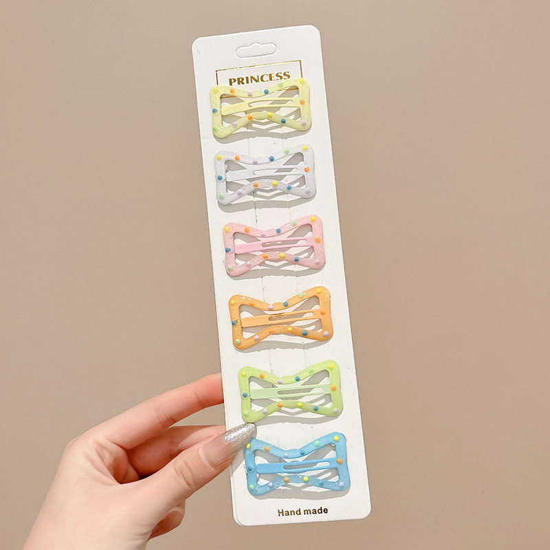 2025 verano pasador de cabello de dopamina colorido lindo frente dulce brocas de cabello rotas no lastimas brocas de cabello adornamientos para el cabello