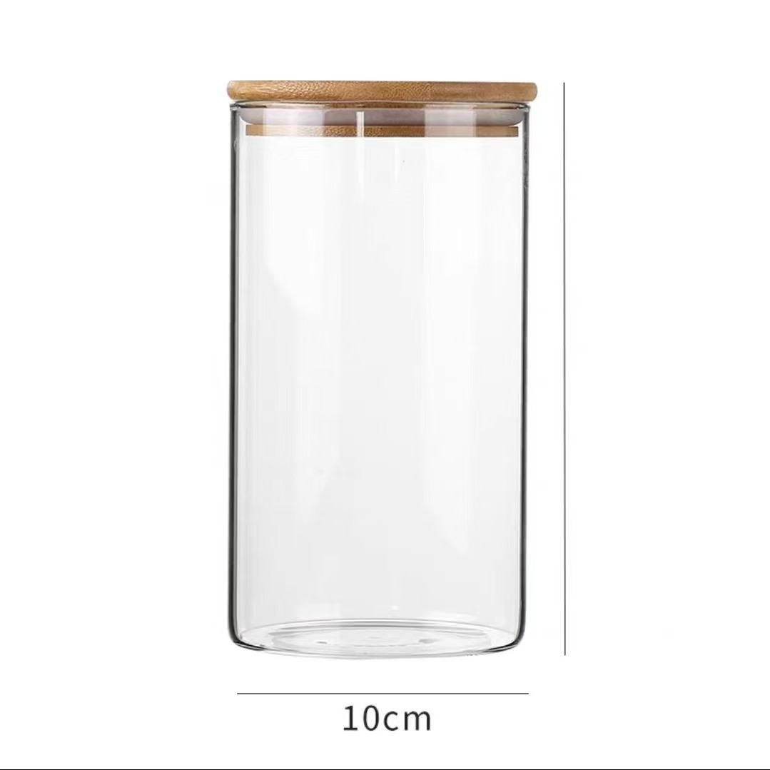 Caja de especias, botella de condimento, botella dividida, tanque de sellado de vidrio de alto silicio, tanque de almacenamiento, botella de condimento, botella de cocina doméstica