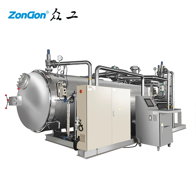 Полностью автоматический Новый газосодержащий высокотемпературный стерилизационный горшок, равномерное распределение тепла, хороший эффект проникновения тепла