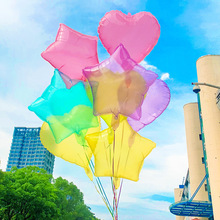 18寸爱心五角星透明水晶气球创意生日浪漫告白气球派对场景布置