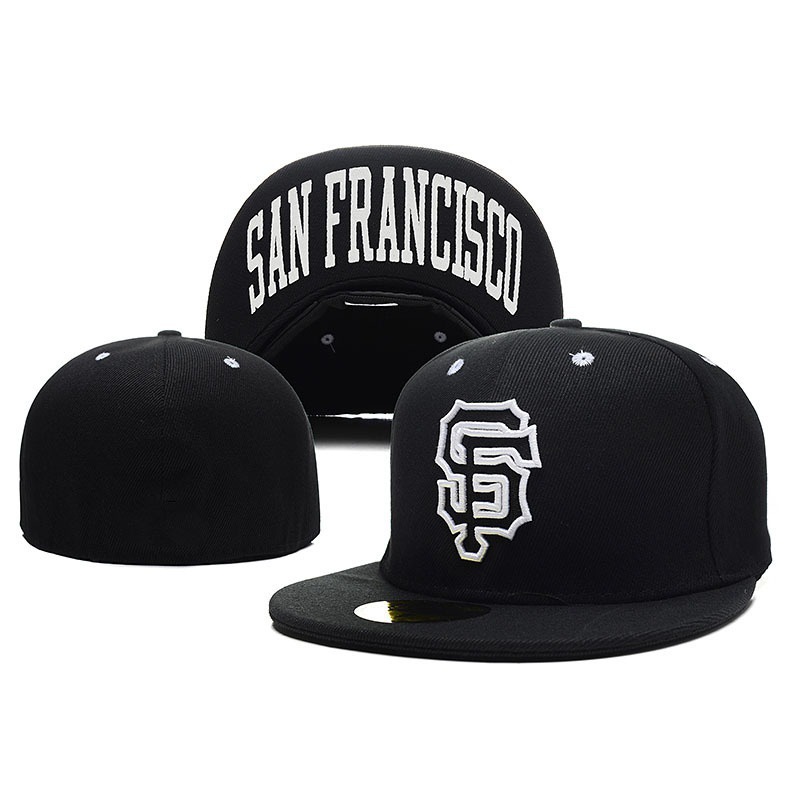 [San Francisco Giants] sombrero solar cerrado pareja con sombrero de sol sombrero bordado sombrero de béisbol sellado completo
