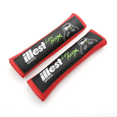 Shoulder Pad Red HKS: Seat belt shoulder pad - illest