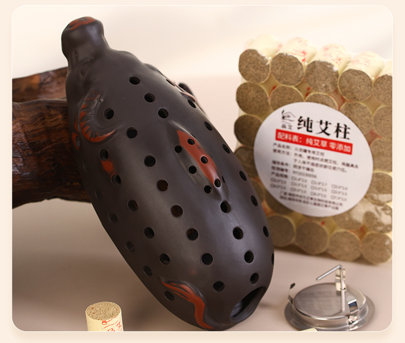 Bian Stone Moxibustion Seat Device Portable Perineum Warm Moxa Tool Home Use Single Hole details