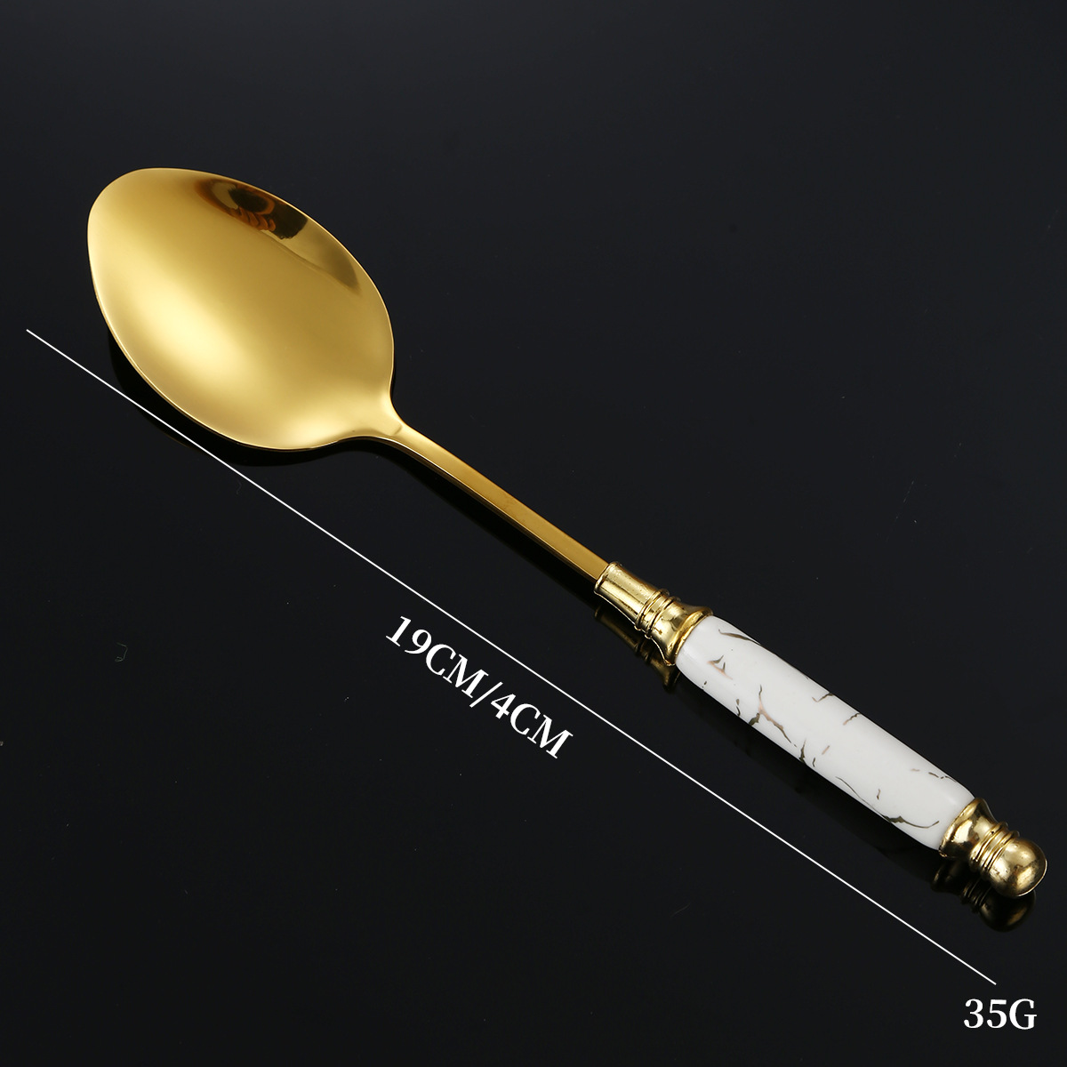 흰색 테이블 스푼