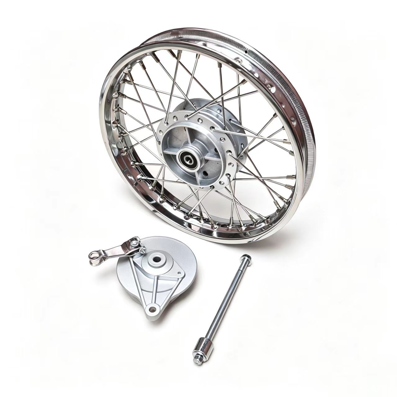 Motorcycle drum core wheel hub, Little Prince 80 wheel hub, Brazilian Titanv Honda mesh wheel front and rear rim assembly
