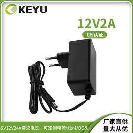 12V2A电源适配器美欧中英澳日韩印度规安防电显示器电源厂家直供