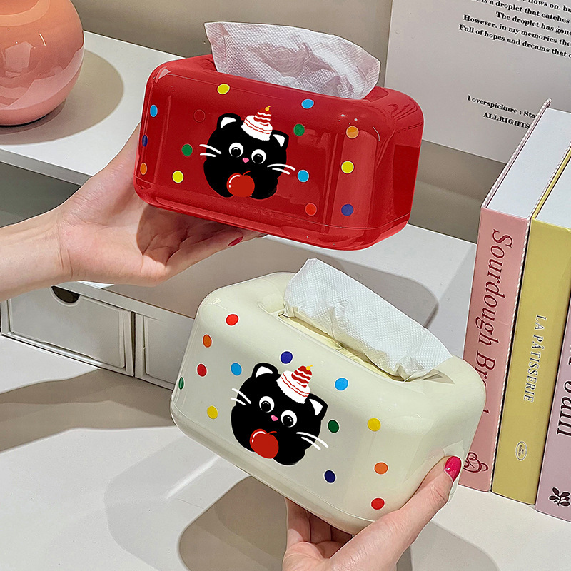 奶油纸巾盒茶几卧室新款抽纸盒家用客厅卫生间带弹簧桌面餐巾纸盒|undefined