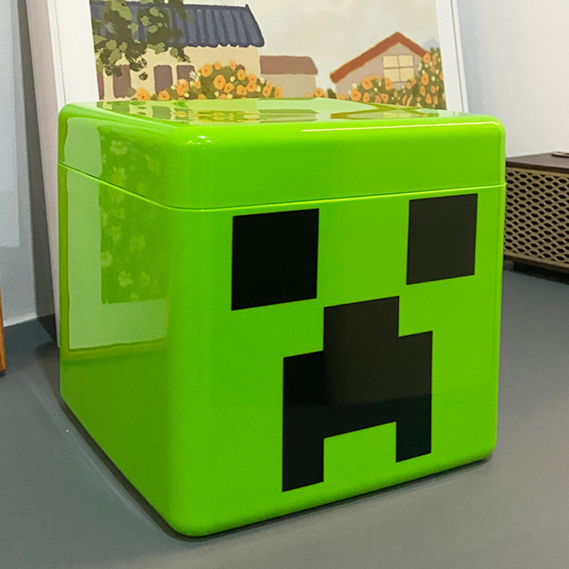 Minecraft Magnetic Puzzle Storage Bucket Children's Educational Toy Tnt Building Blocks Magnetic Blocks