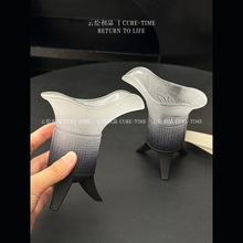 【是关中王来了】玻璃杯帝王杯创意仿古爵杯家用复古奶古代酒杯