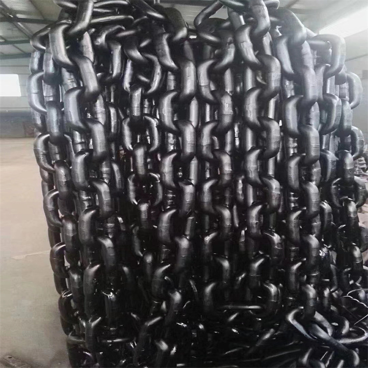6湖边路边承载链接护栏铁链 圆环链8字链 非标制作链条厂打结链