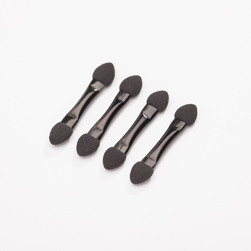 Directo de fábrica sola cabeza/doble cabeza sombra de ojos cepillo maquillaje accesorios cepillo doble cabeza esponja ojo sombra cepillo maquillaje herramientas