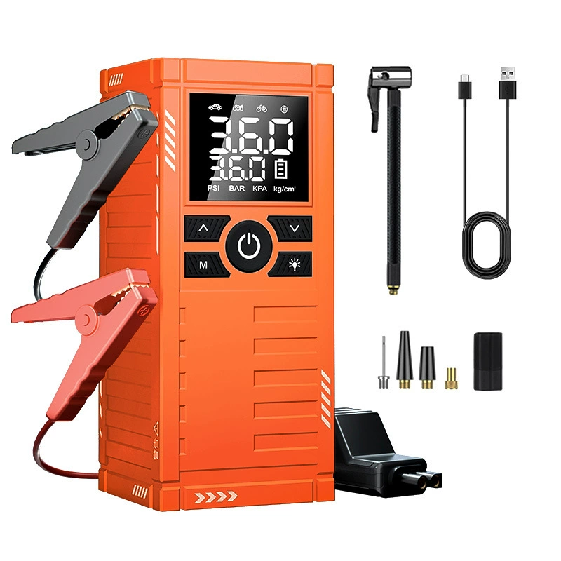 Трансграничная беспроводная зарядка автомобильный надувной насос автомобильный насос с цифровым дисплеем аварийный запуск источника питания Быстрый надувной насос