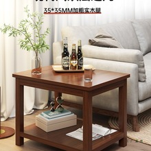 边几家用客厅小茶几桌子迷你老式小方桌沙发角几纯实木阳台正方形