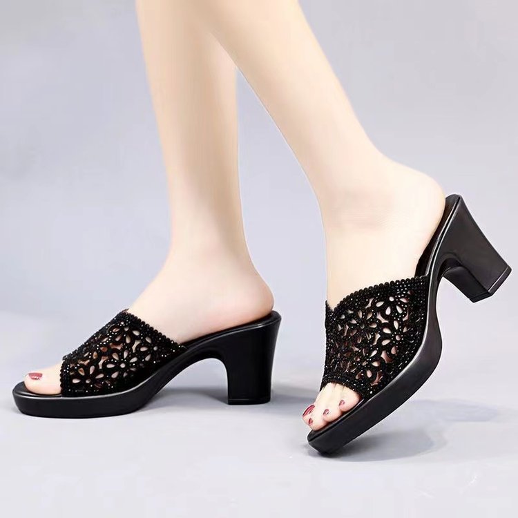 Women's Basic Solid Color Open Toe Fashion Sandals display picture 7